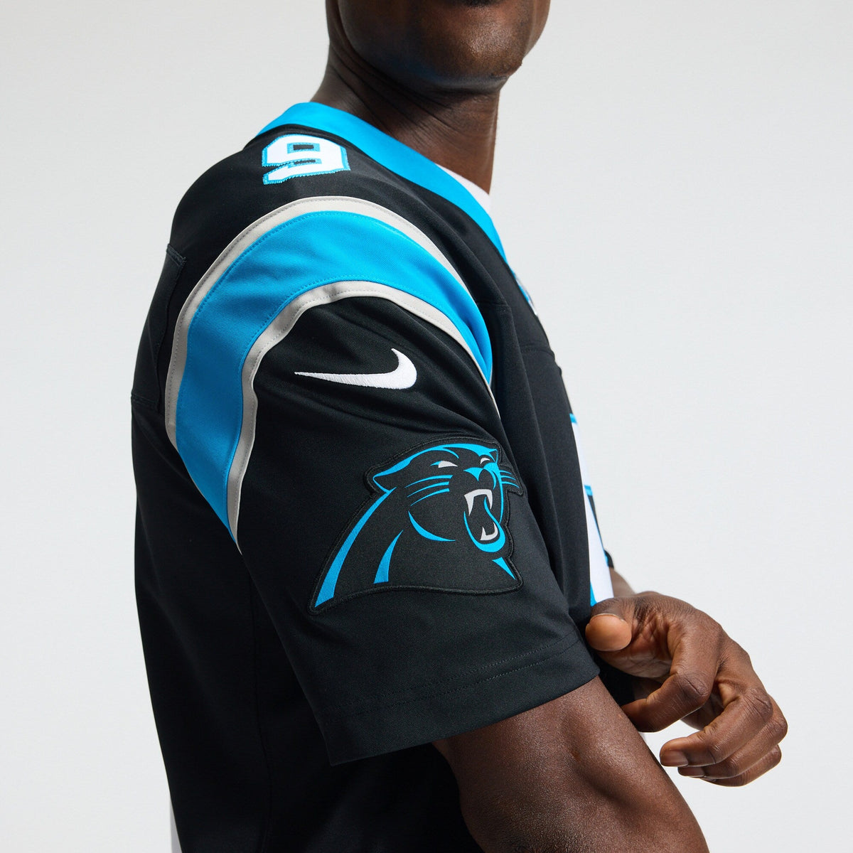 Carolina Panthers Bryce Young Black Team Vapor F.U.S.E. Stitched Limited Football Jersey