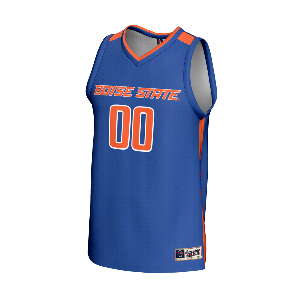 Boise State Broncos NIL Pick-A-Player Lightweight Basketball Fashion Jersey - Royal