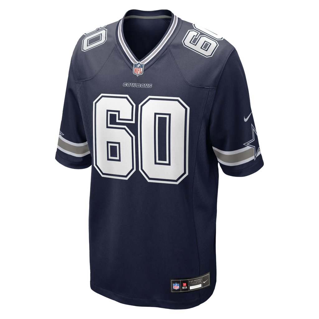 Dallas Cowboys Tyler Guyton Navy Player Game Football Jersey