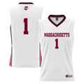 #1 UMass Minutemen Lightweight Basketball Jersey - White