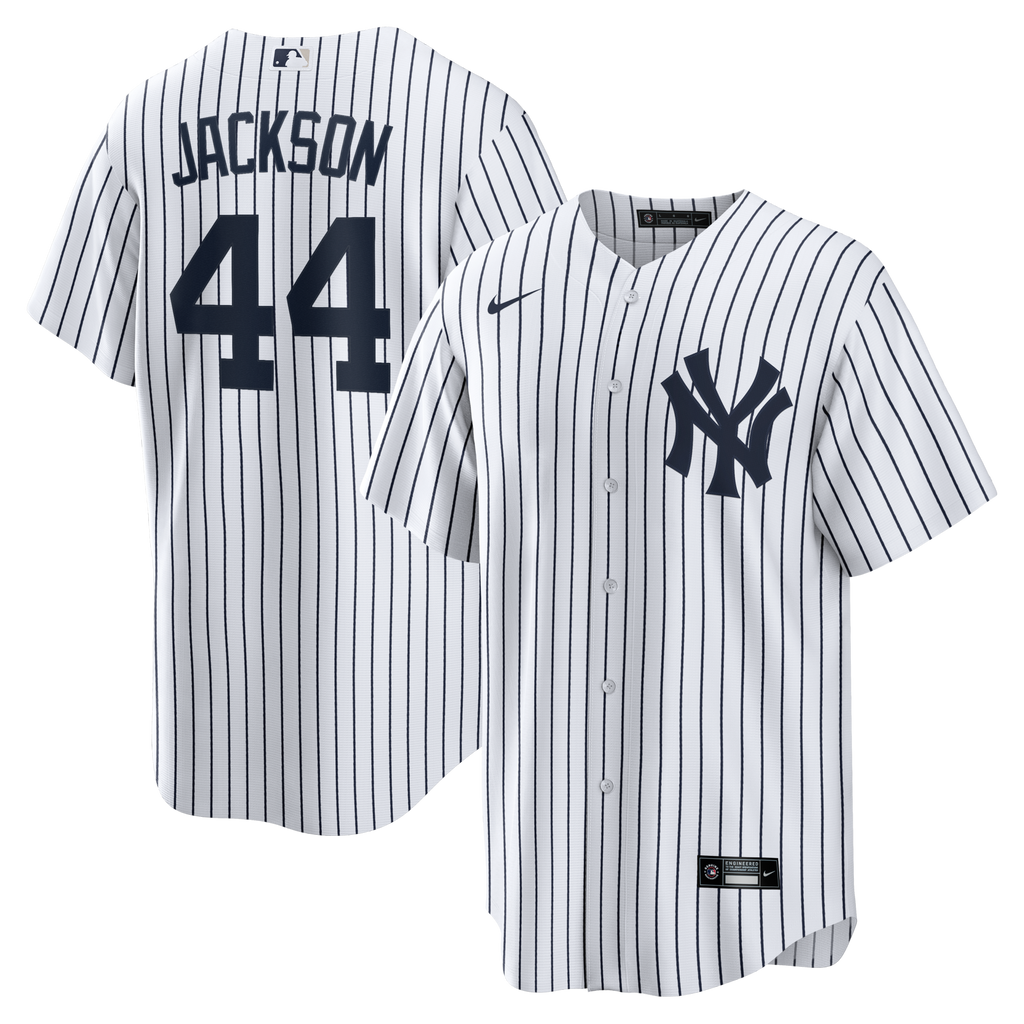 New York Yankees Reggie Jackson White Home Retired Player Replica Baseball Jersey