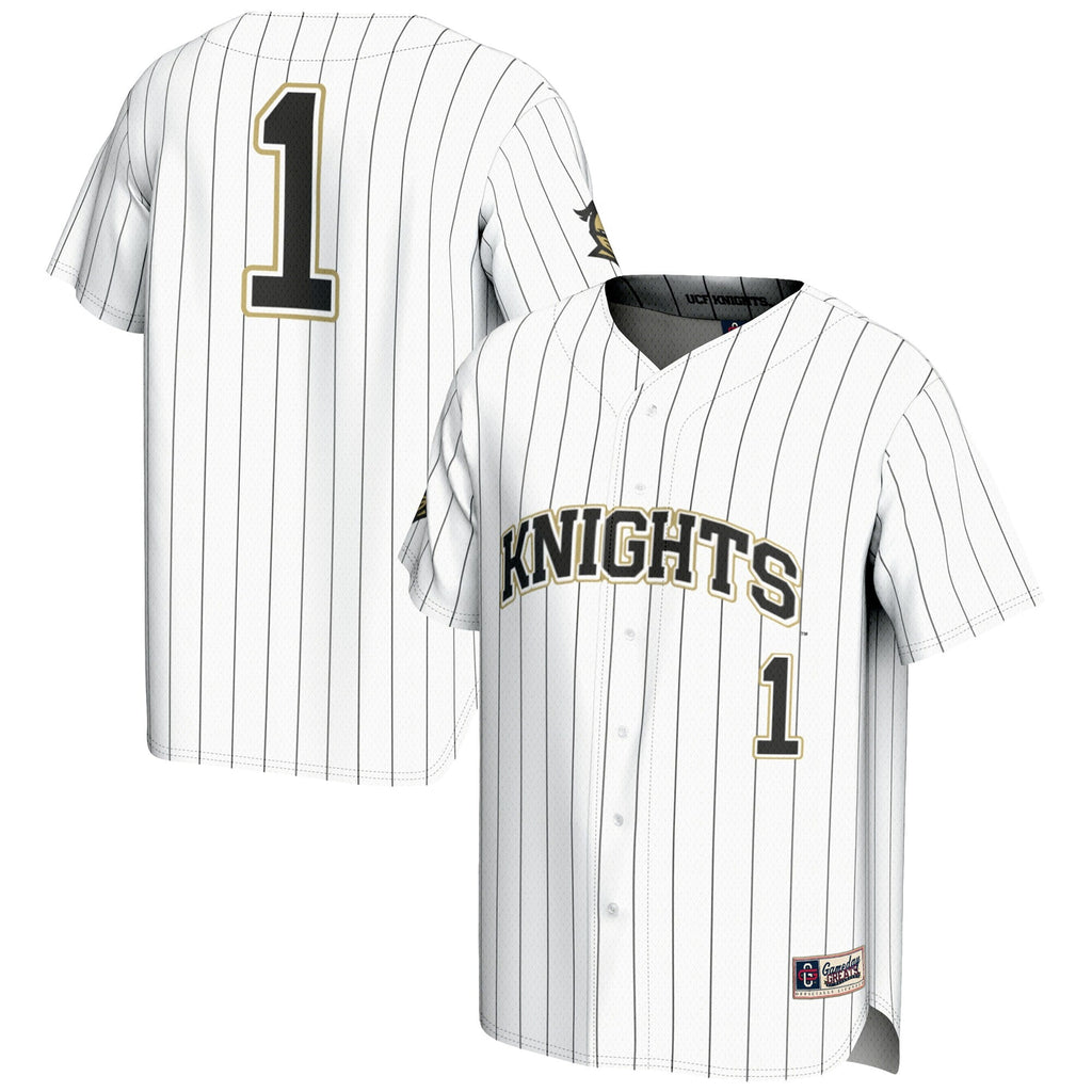#1 White UCF Knights Lightweight Baseball Jersey