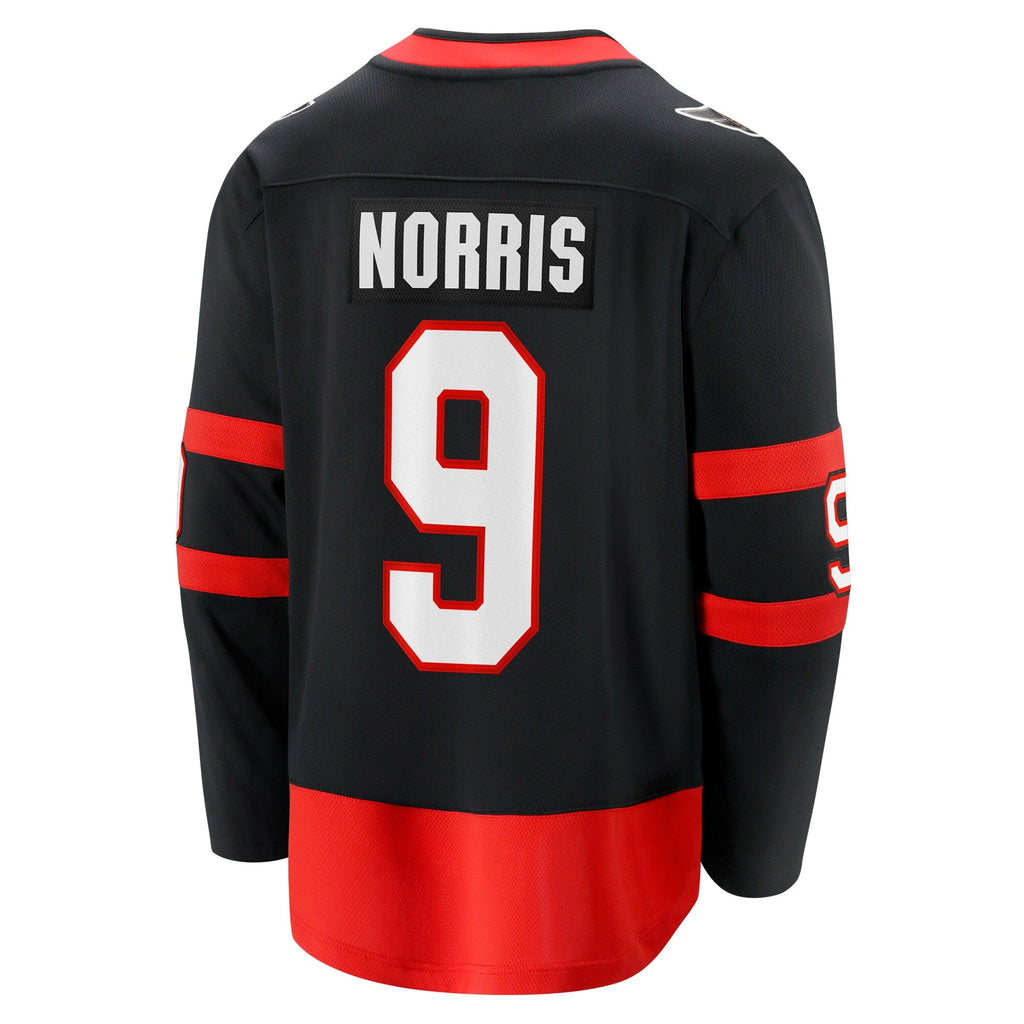 Ottawa Senators Josh Norris Black Home Breakaway Hockey Jersey