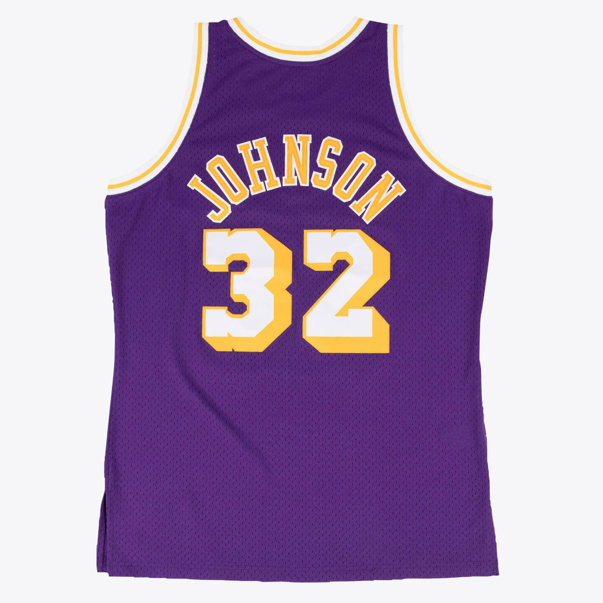 Los Angeles Lakers Magic Johnson 1984-85 Hardwood Classics Road Swingman Jersey - Purple