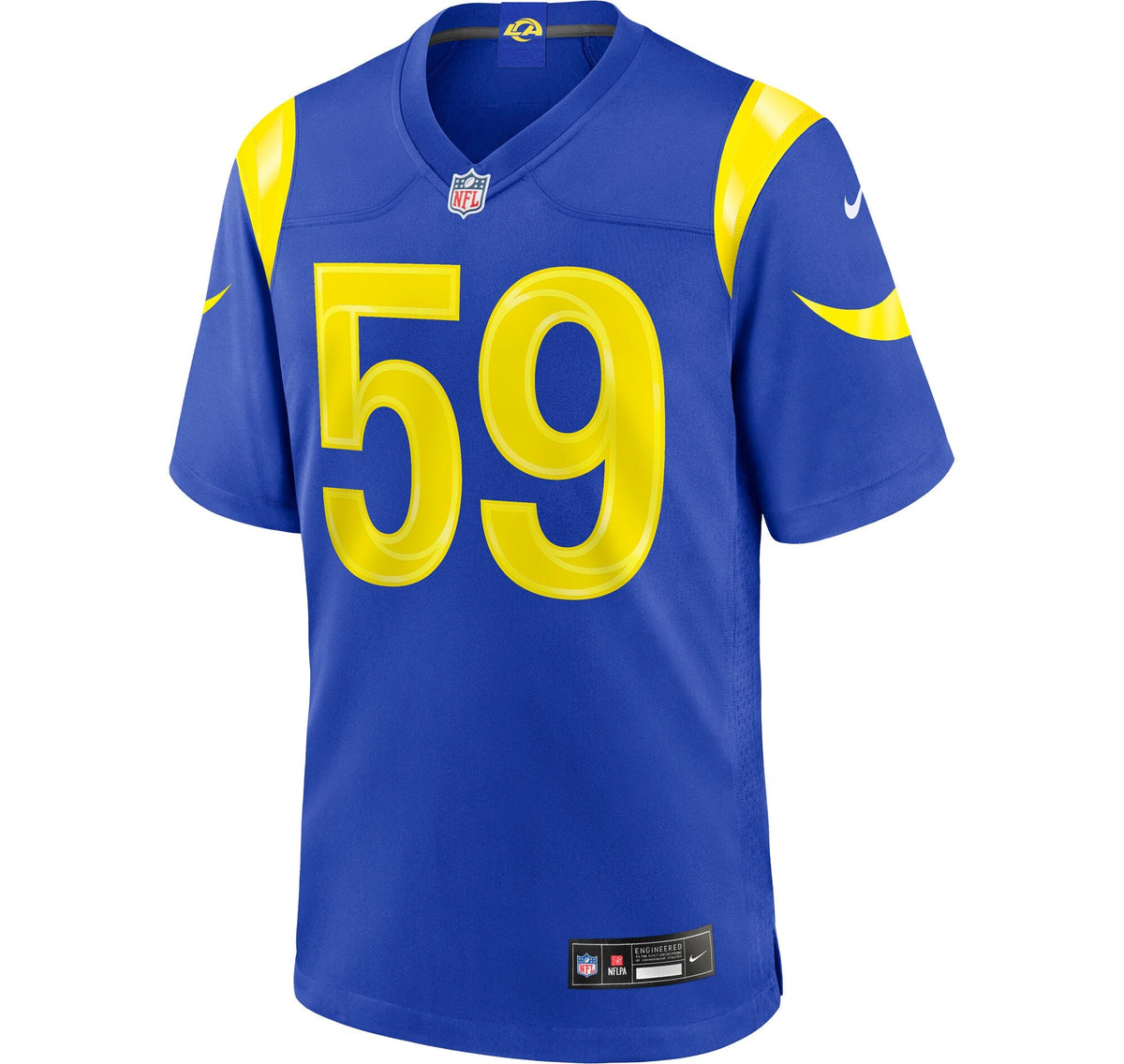 Los Angeles Rams Darryl Peterson Royal Game Football Jersey