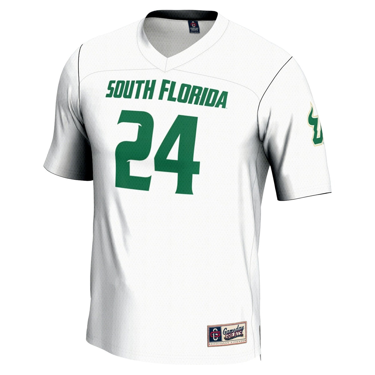 #24 South Florida Bulls Lightweight Lacrosse Jersey - White