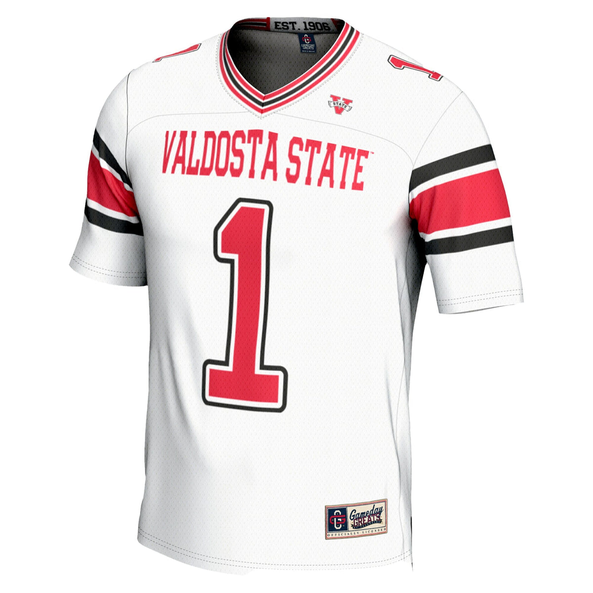 #1 Valdosta State Blazers Endzone Football Jersey - White