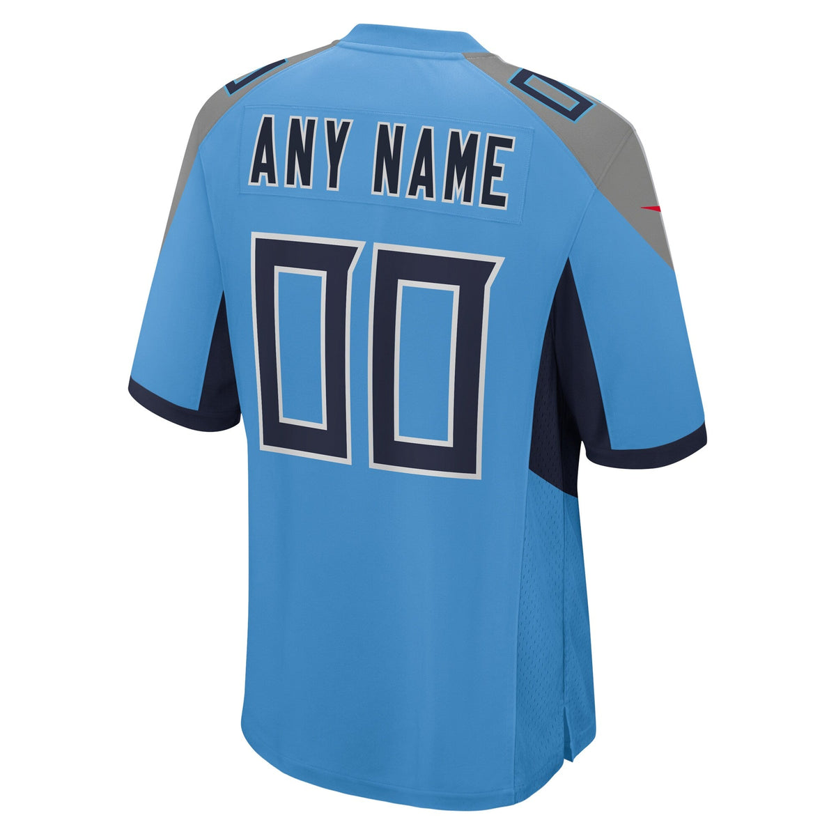 Tennessee Titans Light Blue Alternate Custom Game Football Jersey