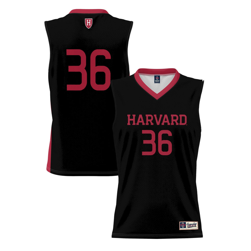 #36 Black Harvard Crimson Lightweight Basketball Jersey