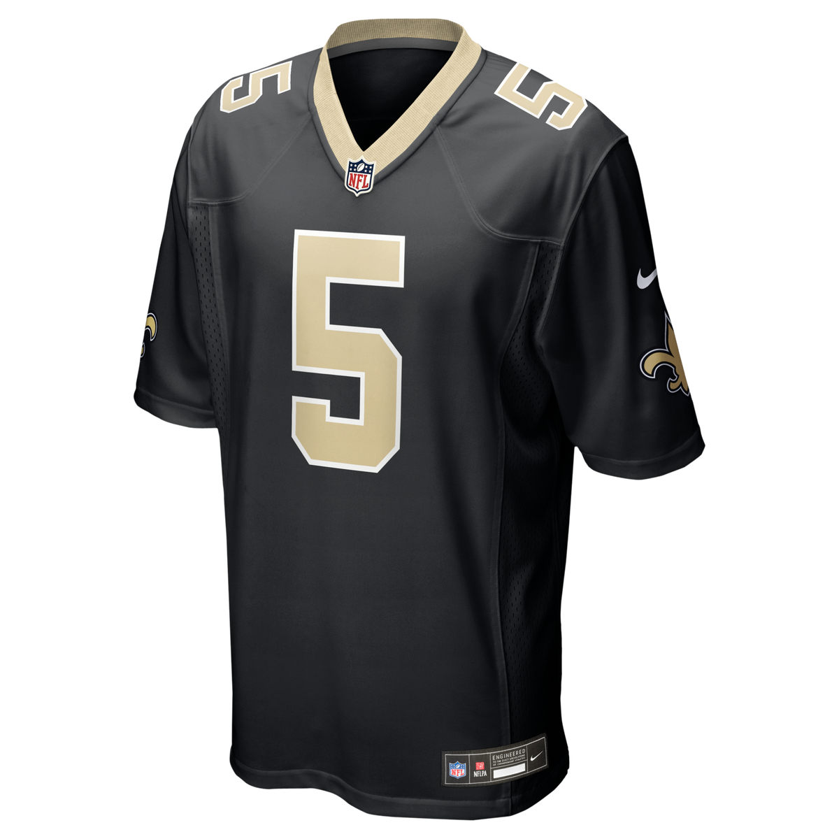 New Orleans Saints Kendre Miller Black Team Game Football Jersey