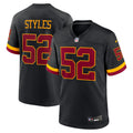 Washington Commanders Sonny Styles Black Game Player Football Jersey