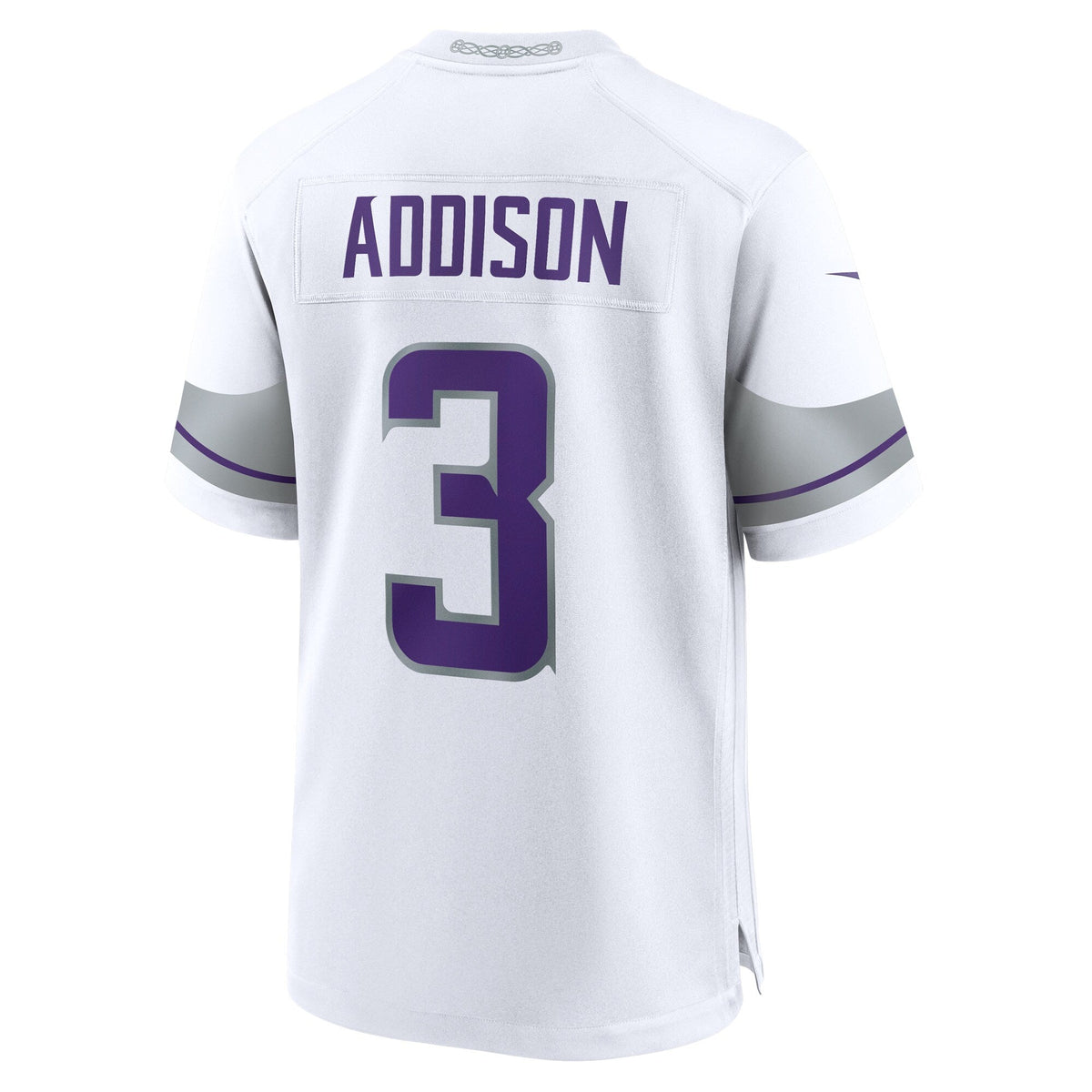 Minnesota Vikings Jordan Addison White Alternate Game Player Football Jersey