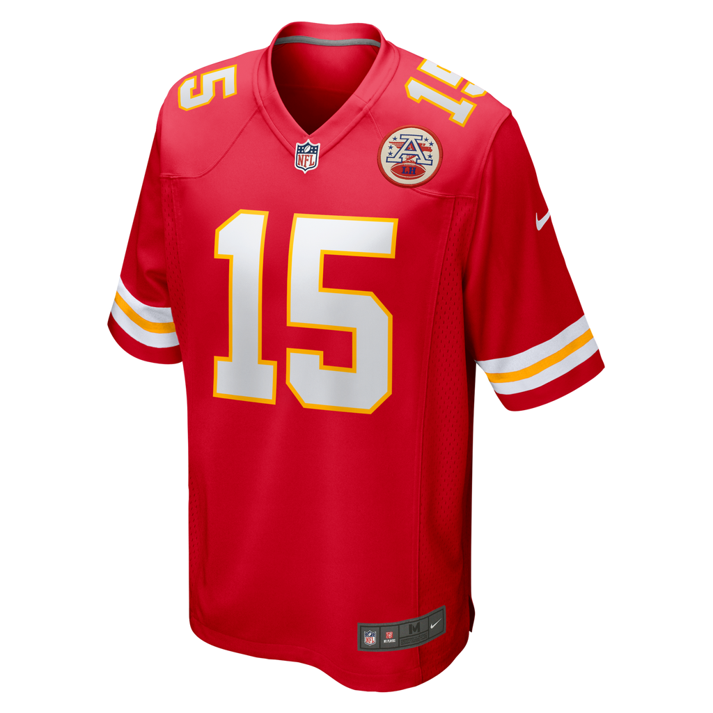 Kansas City Chiefs Patrick Mahomes Red Game Football Jersey