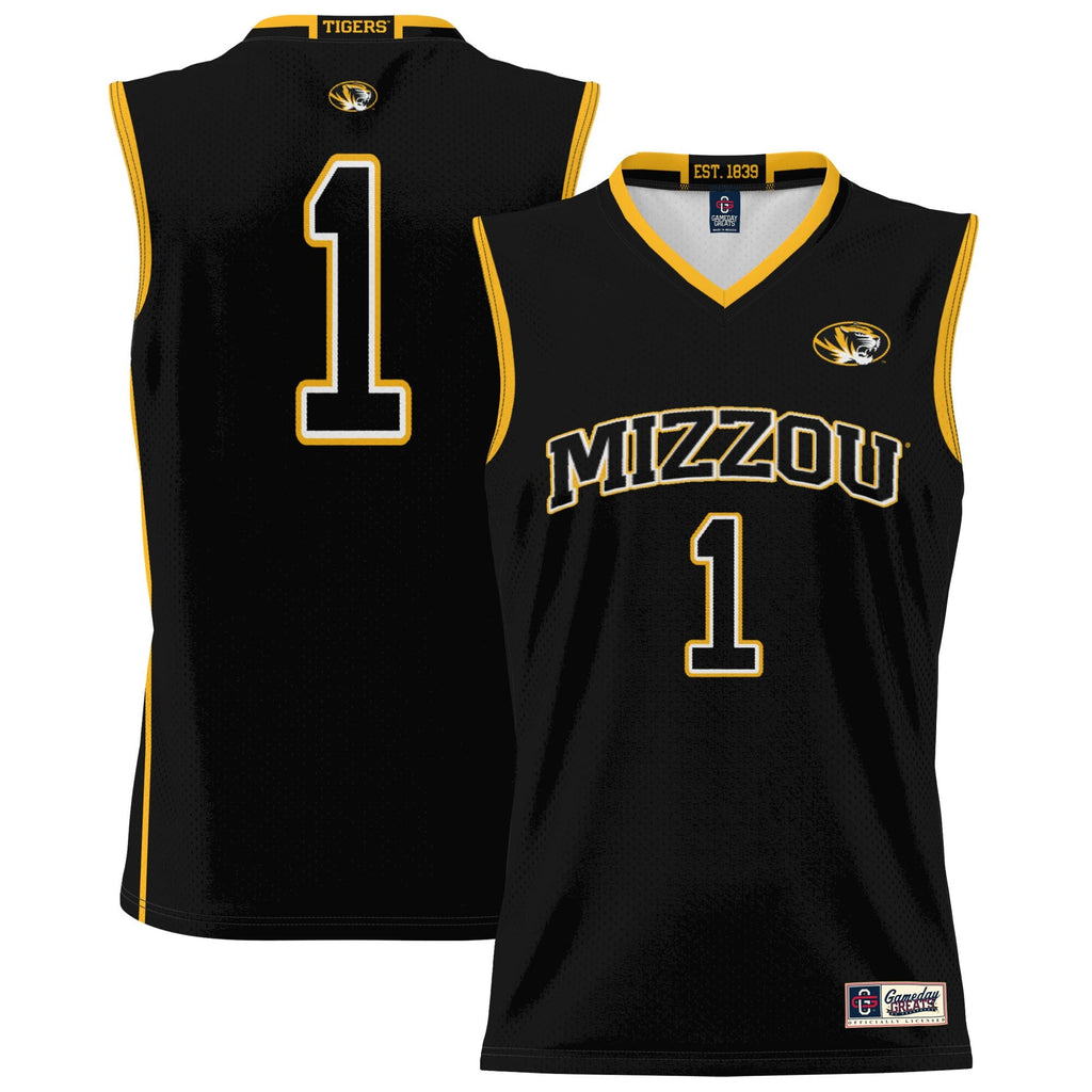 #1 Missouri Tigers Lightweight Basketball Jersey - Black