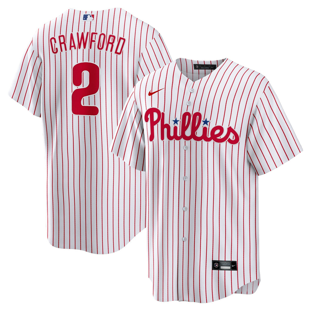 Philadelphia Phillies Justin Crawford White Home Replica Baseball Jersey