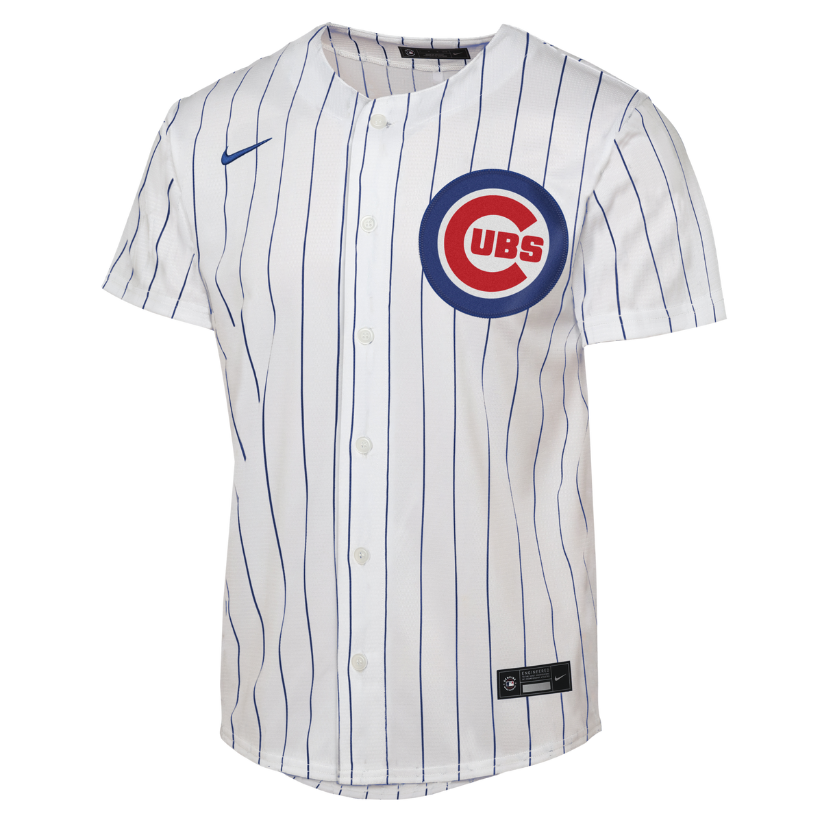 Male Chicago Cubs Nico Hoerner White Home Replica Baseball Jersey