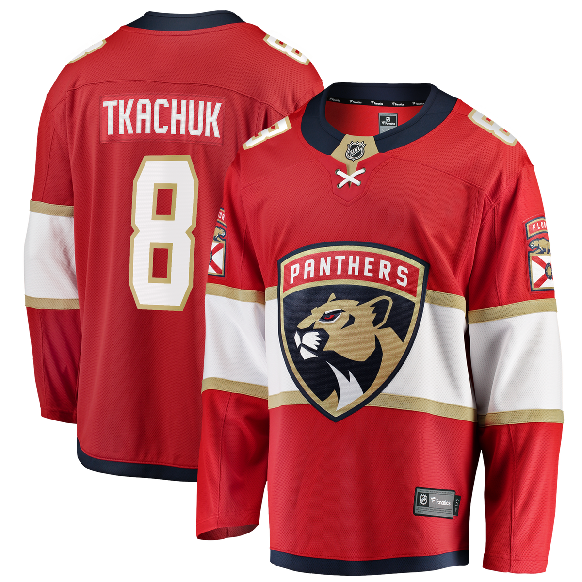 Florida Panthers Brady Tkachuk Red Home Breakaway Hockey Jersey