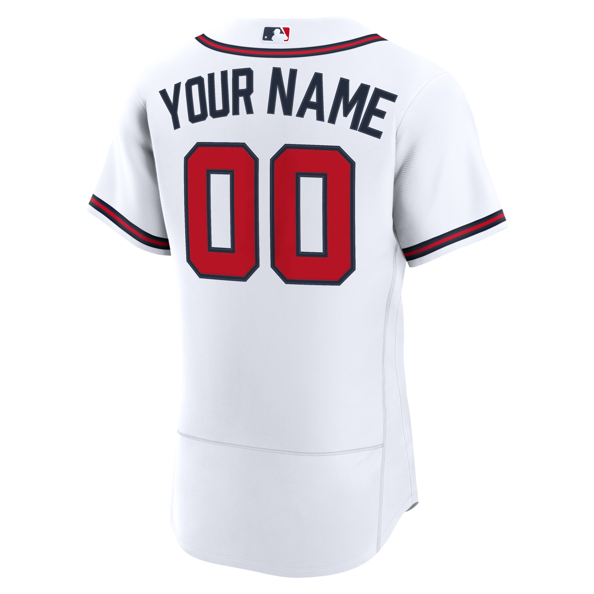 Atlanta Braves White Home Custom Baseball Jersey