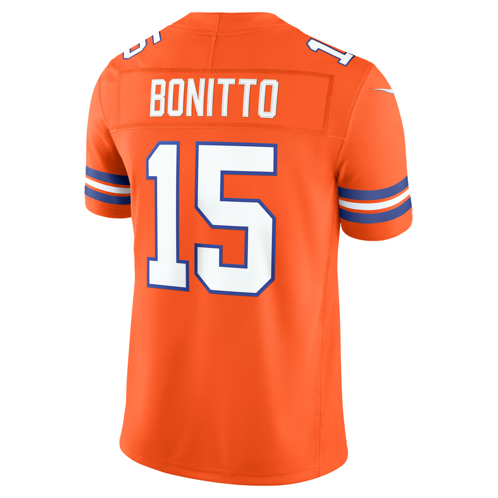Denver Broncos Nik Bonitto Orange Alternate Mile High Collection 1977 Throwback Vapor F.U.S.E. Stitched Limited Football Jersey