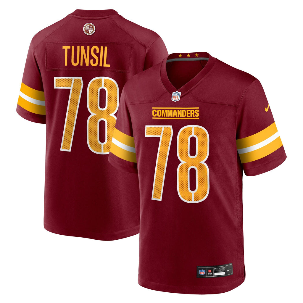 Washington Commanders Laremy Tunsil Burgundy Team Game Football Jersey