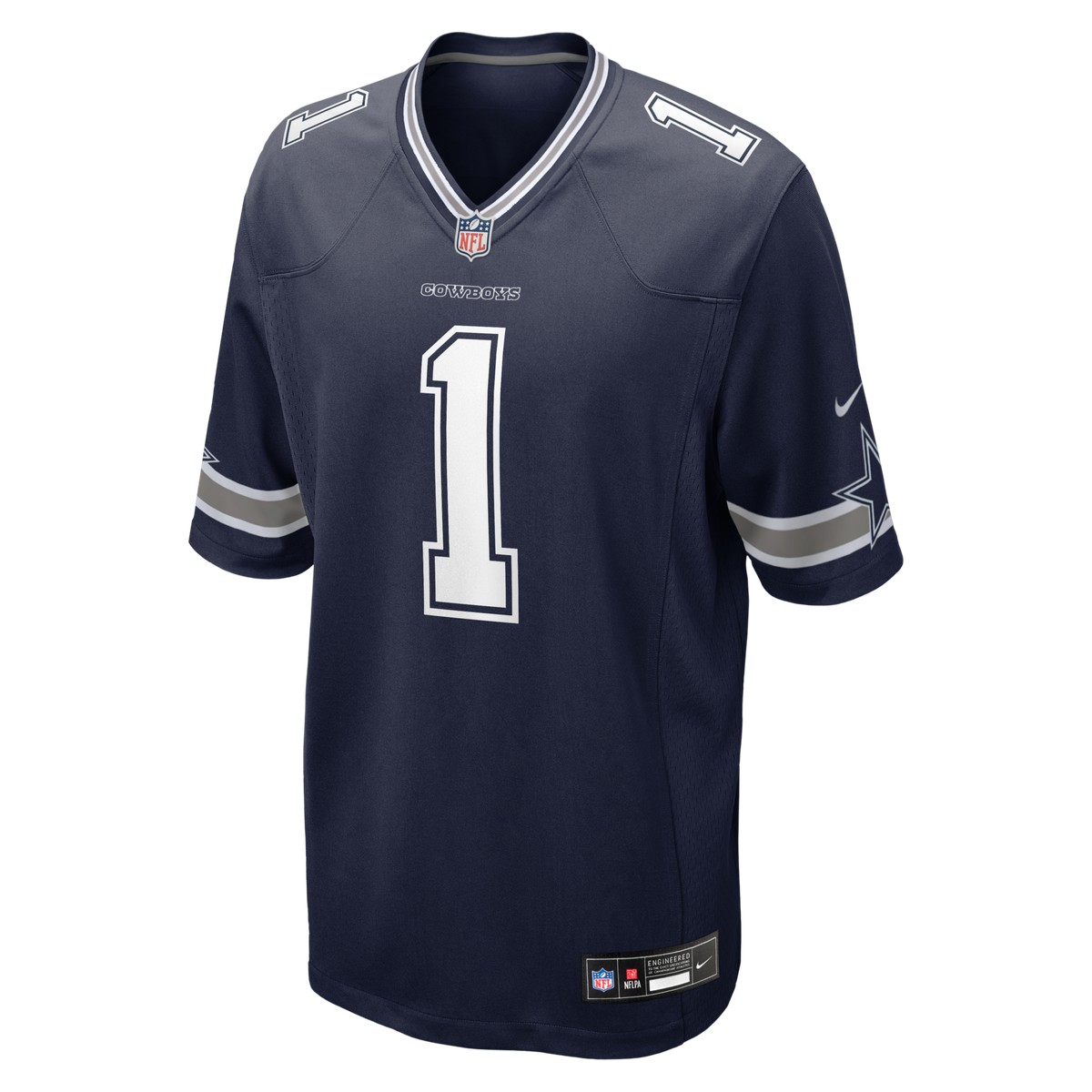 Dallas Cowboys Number 1 Dad Navy Game Football Jersey