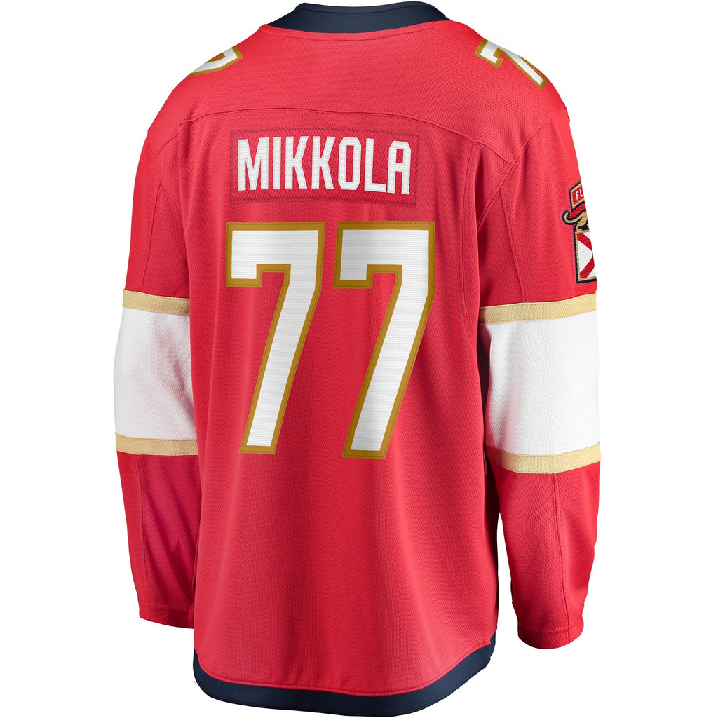 Florida Panthers Niko Mikkola Red Premier Breakaway Player Hockey Jersey