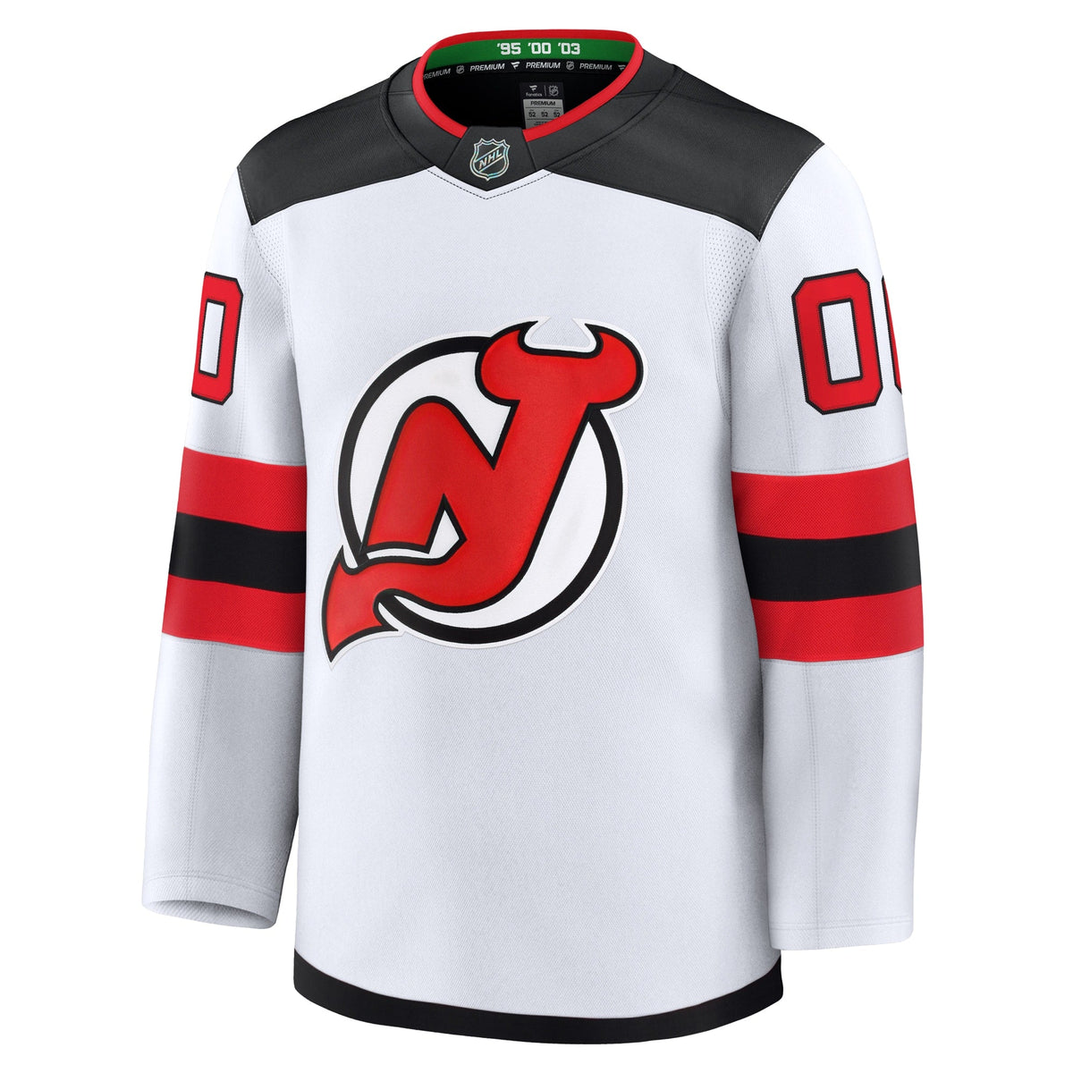 New Jersey Devils White Away Premium Custom Jersey