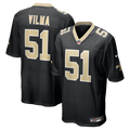 New Orleans Saints Jonathan Vilma Black Game Retired Player Football Jersey