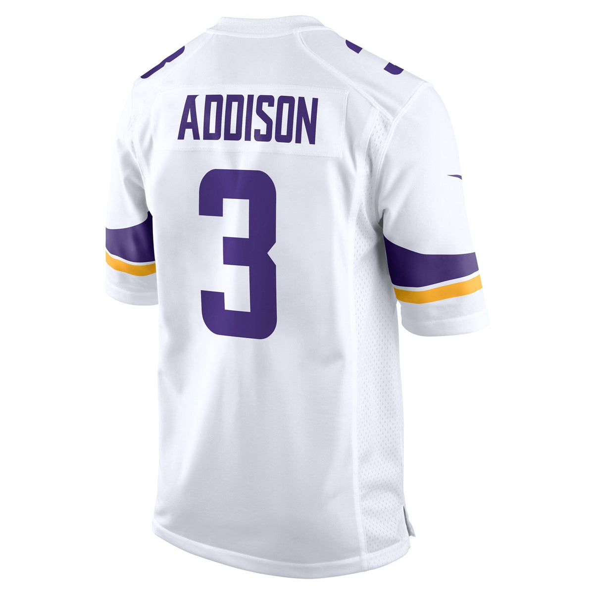 Minnesota Vikings Jordan Addison White Away Game Football Jersey