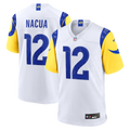 Los Angeles Rams Puka Nacua White White Game Player Football Jersey