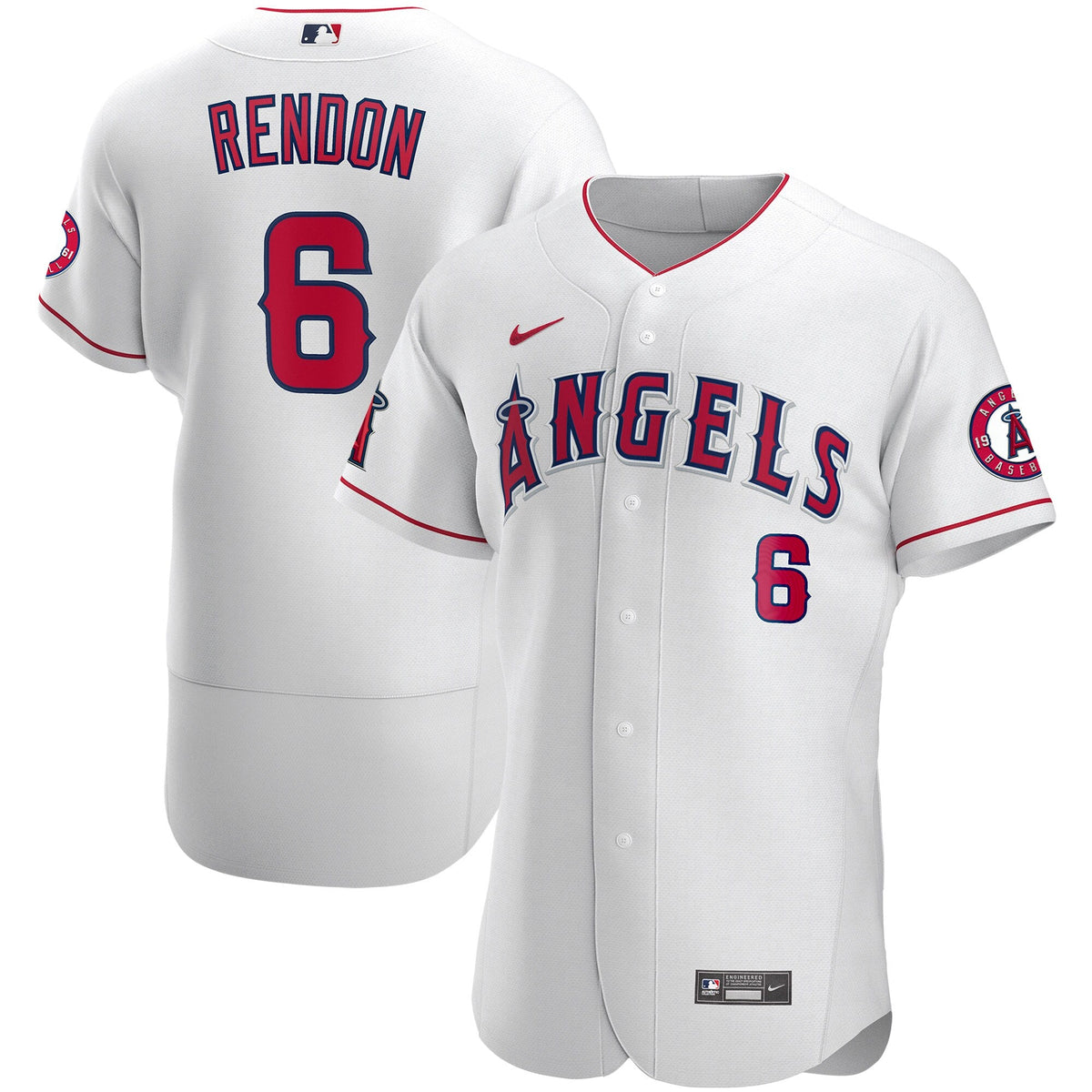 Los Angeles Angels Anthony Rendon White Player Baseball Jersey