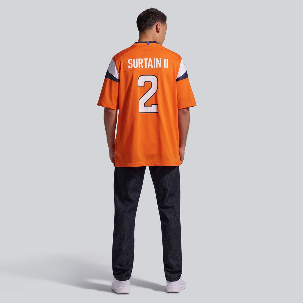 Denver Broncos Patrick Surtain II Orange Team Game Football Jersey