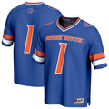 Royal Boise State Broncos Collegiate Football Lightweight Fashion Jersey
