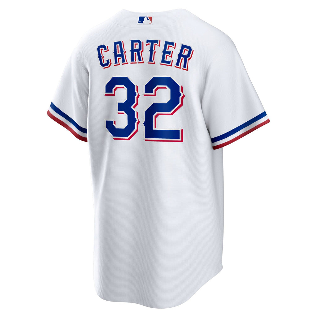Texas Rangers Evan Carter White Home Replica Baseball Jersey