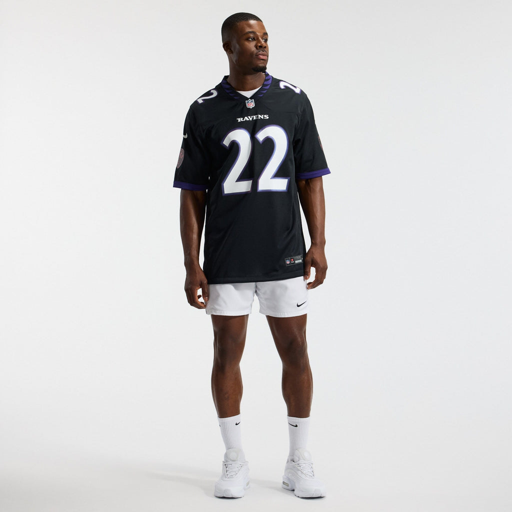 Baltimore Ravens Derrick Henry Black Alternate Game Football Jersey