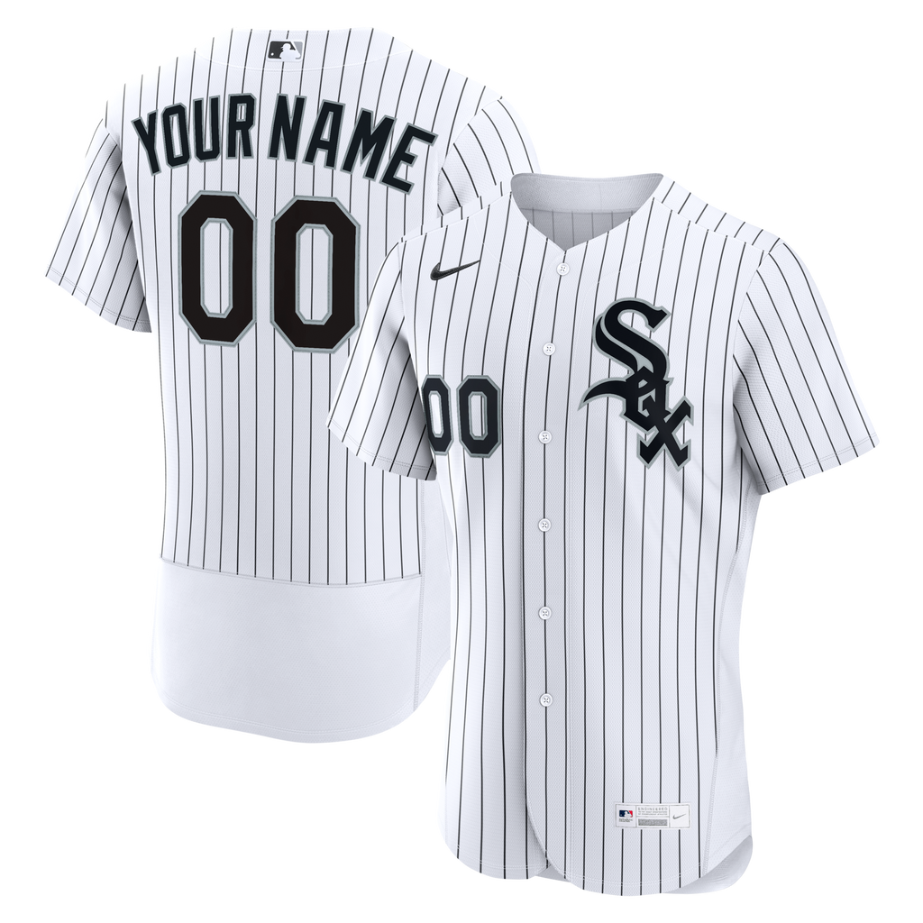 Chicago White Sox White Home Custom Baseball Jersey
