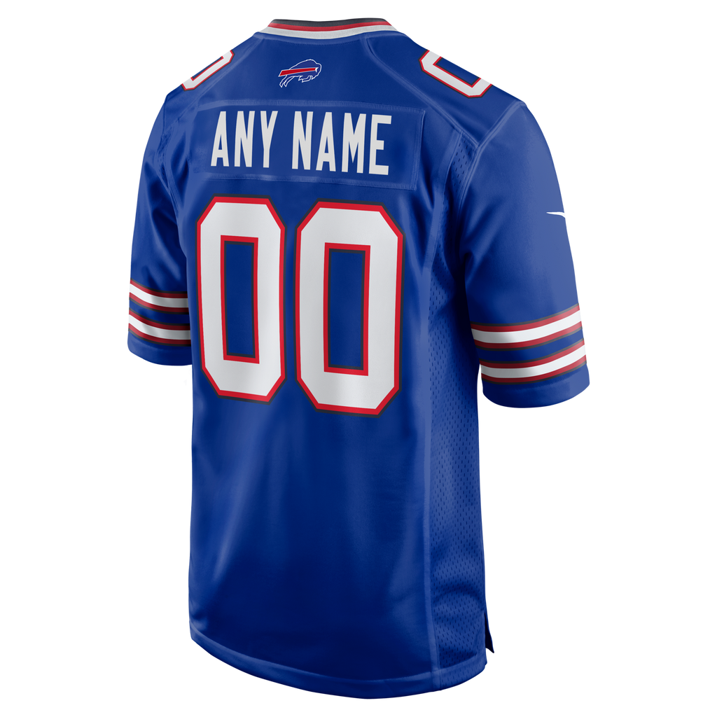 Buffalo Bills Royal Custom Game Football Jersey