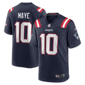 New England Patriots Drake Maye Navy Player Game Football Jersey