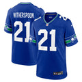 Seattle Seahawks Devon Witherspoon Royal Throwback Player Game Football Jersey