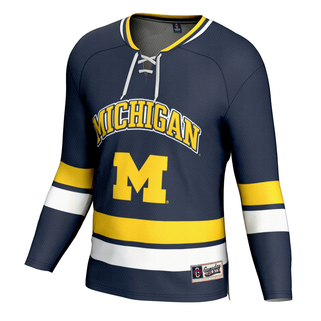 Navy Michigan Wolverines Spirit Hockey Jersey