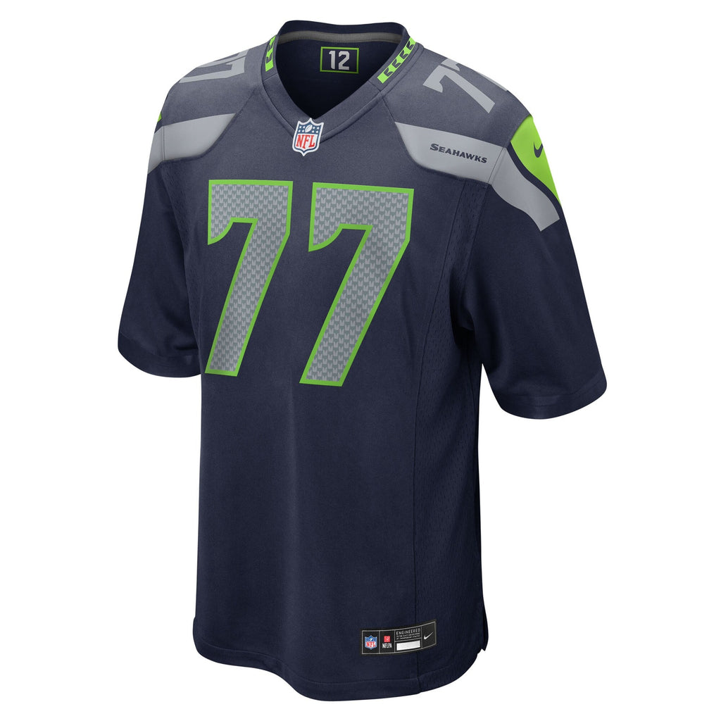 Seattle Seahawks Bryce Cabeldue College Navy Team Game Football Jersey