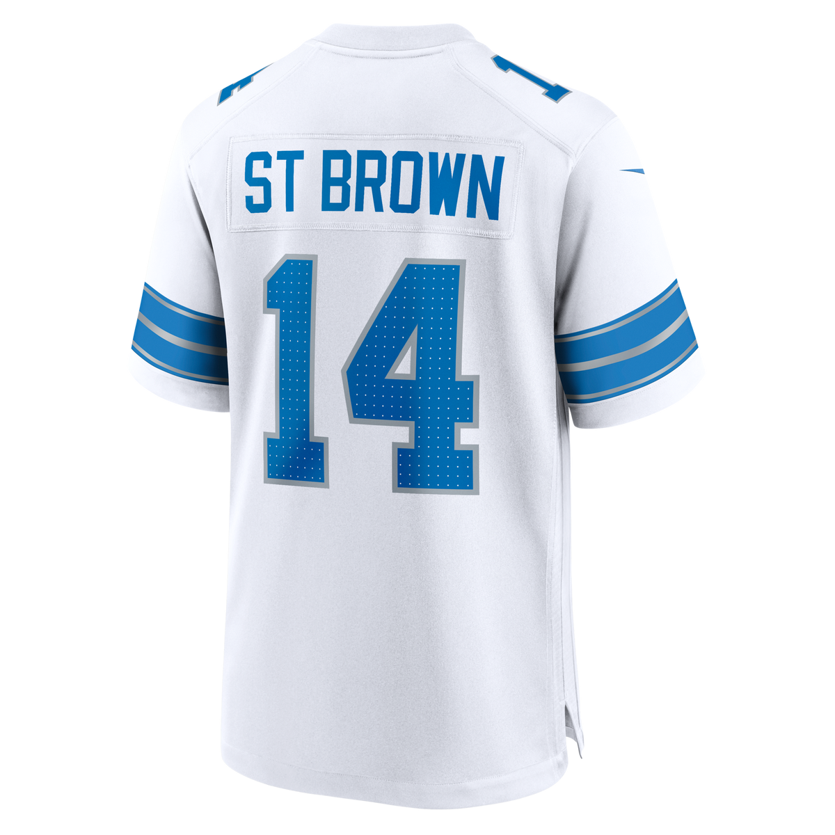 Detroit Lions Amon-Ra St. Brown White Game Football Jersey