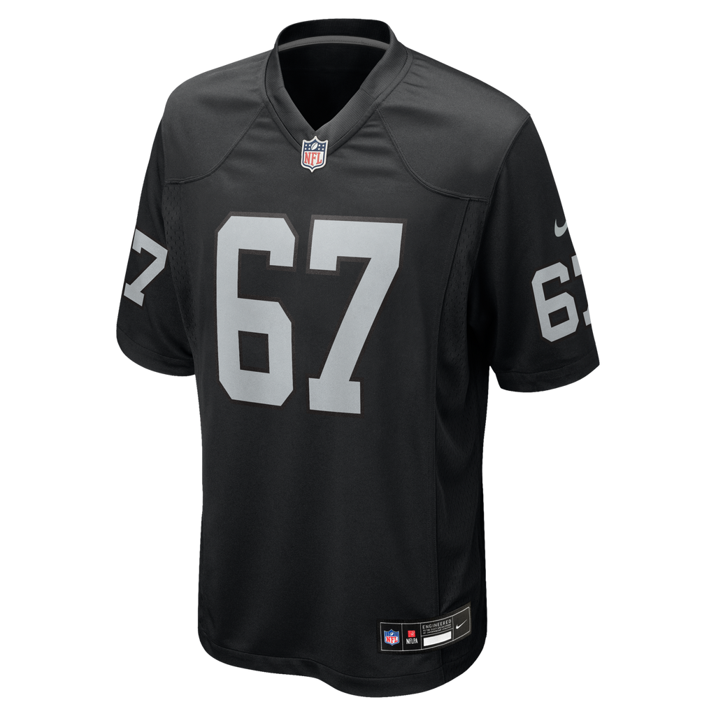 Las Vegas Raiders Will Putnam Black Team Game Football Jersey