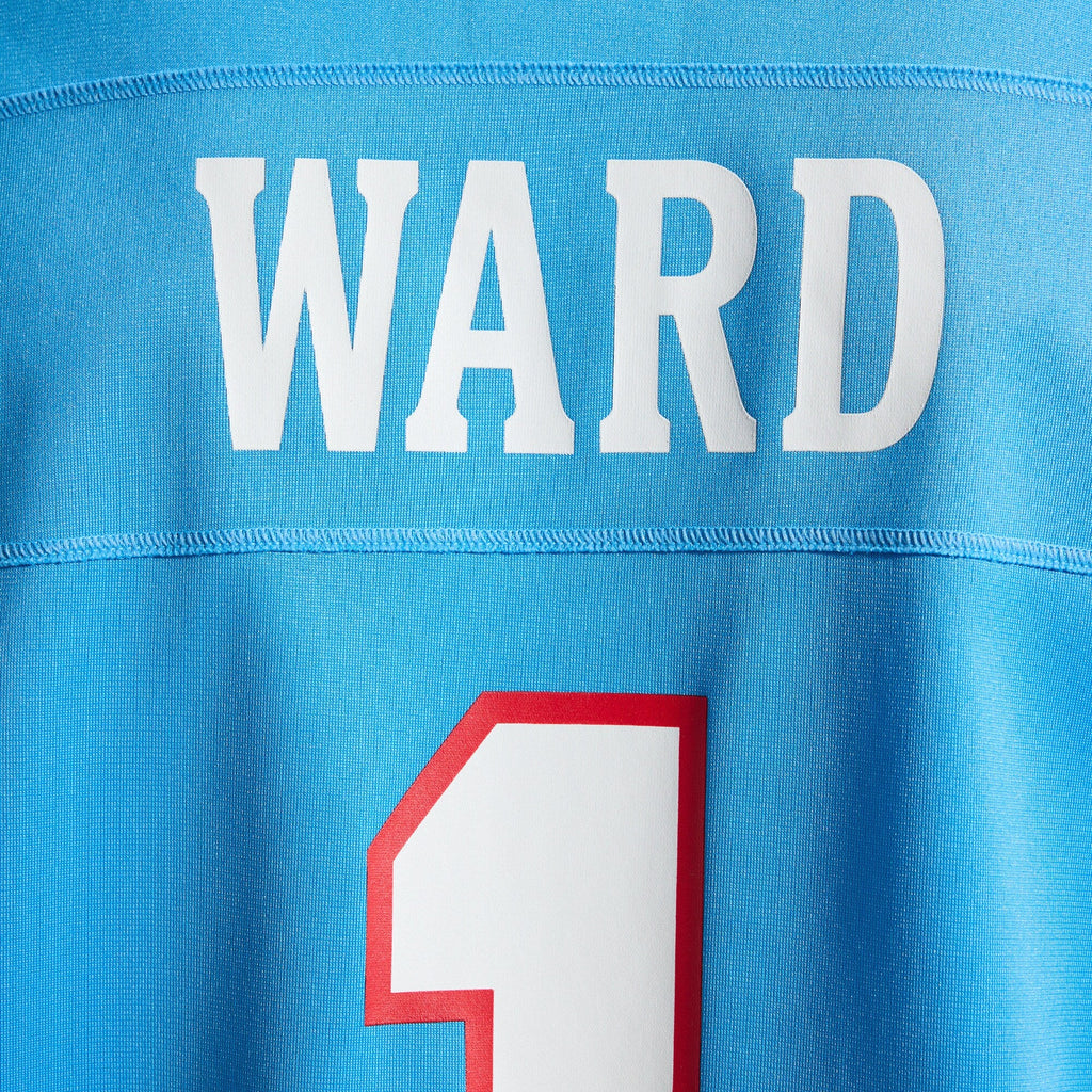 Tennessee Titans Cameron Ward Light Blue Game Football Jersey