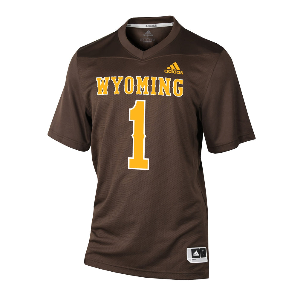 #1 Brown Wyoming Cowboys Replica Football Jersey