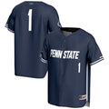 #1 Navy Penn State Nittany Lions Lightweight Baseball Fashion Jersey