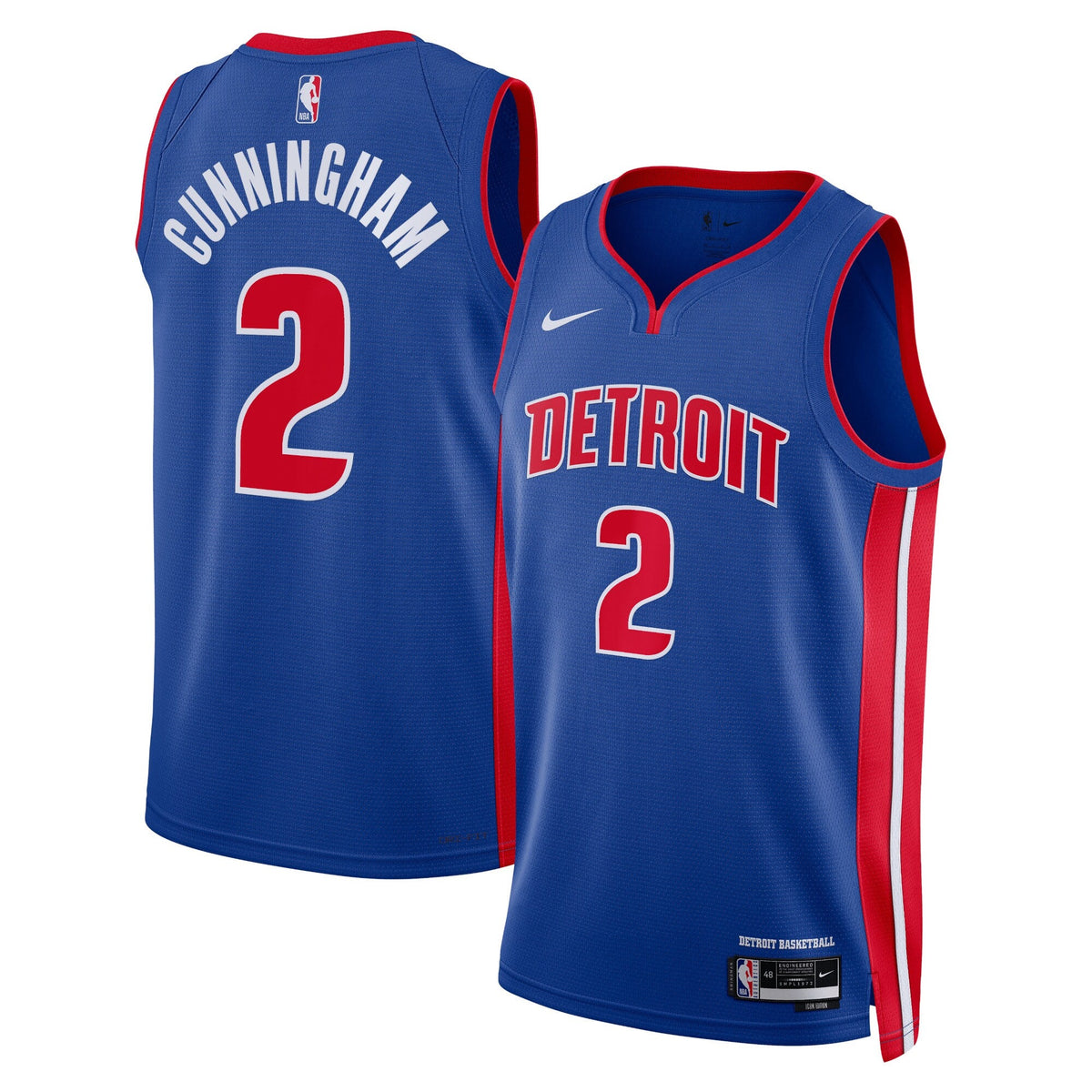 Detroit Pistons Icon Edition Swingman Jersey - Blue - Cade Cunningham