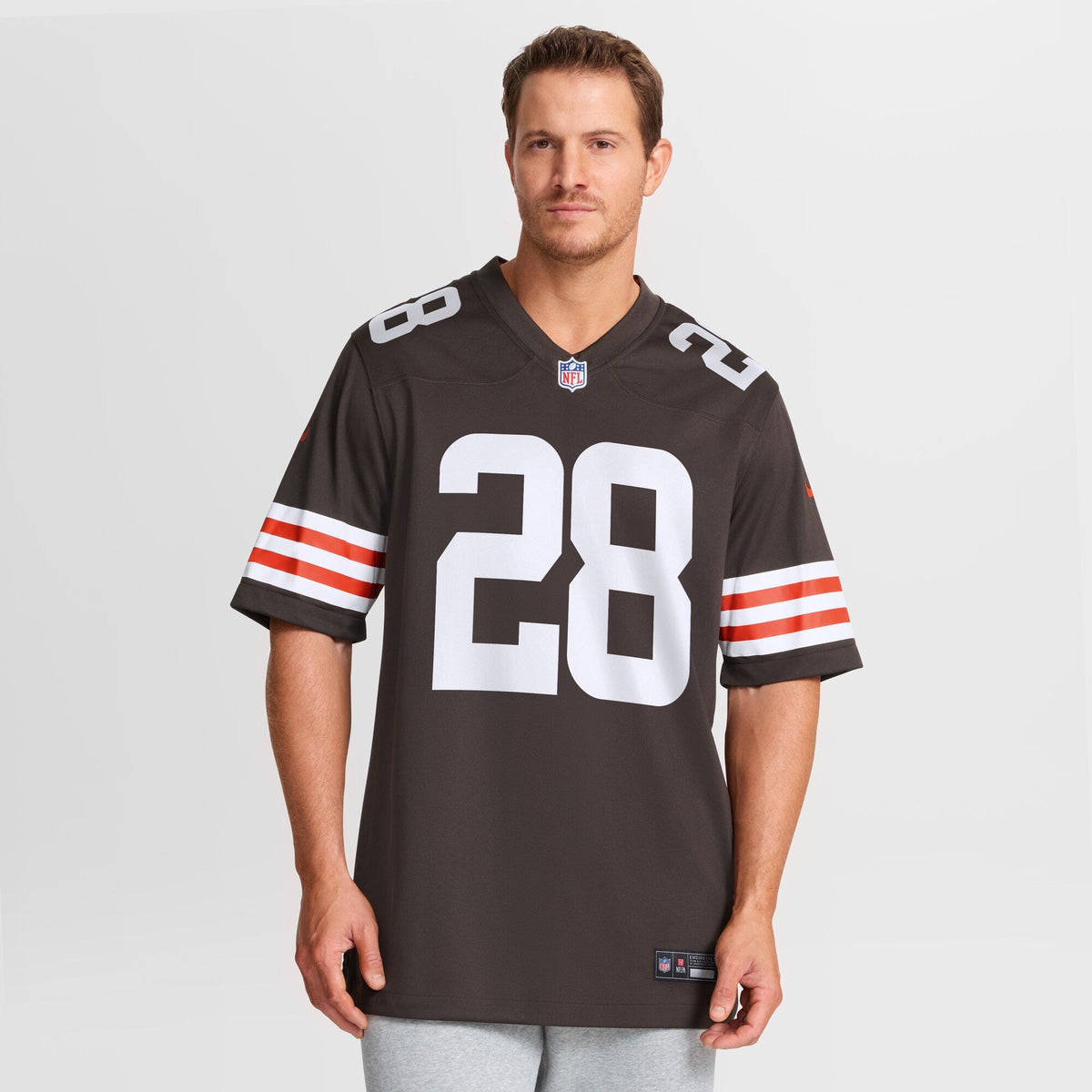 Cleveland Browns Tre Avery Brown Team Game Football Jersey