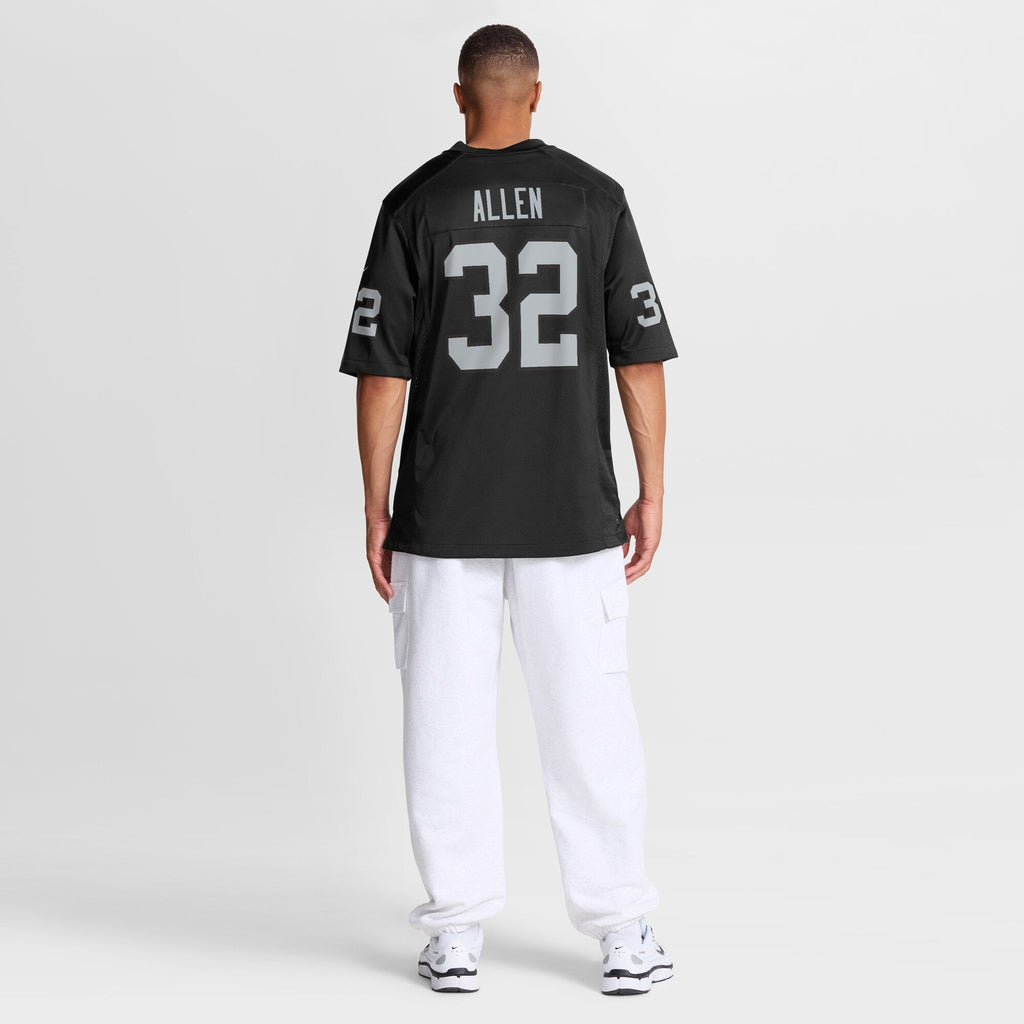 Las Vegas Raiders Marcus Allen Black Game Retired Player Football Jersey