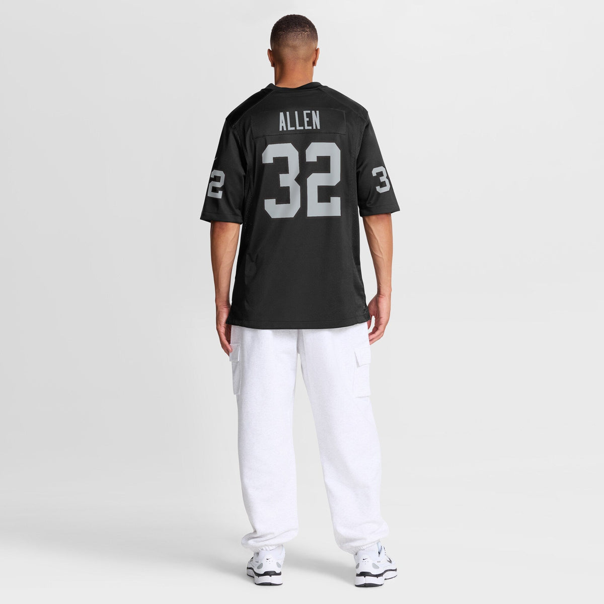 Las Vegas Raiders Marcus Allen Black Game Retired Player Football Jersey